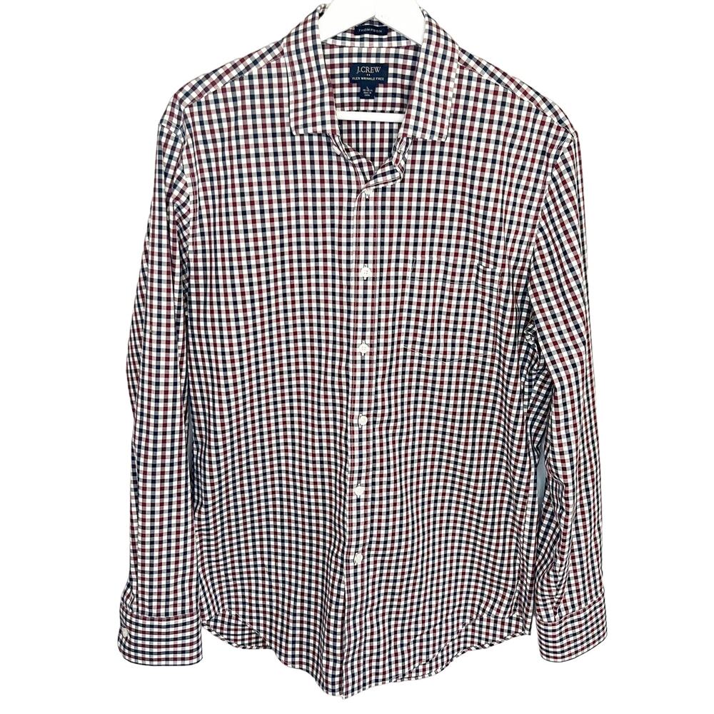 J.Crew Men's Plaid Button Down Shirt Large